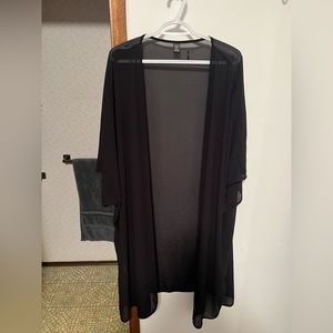 Sheer long kimono cardigan